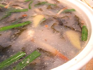 牡蠣のスープ<br />

